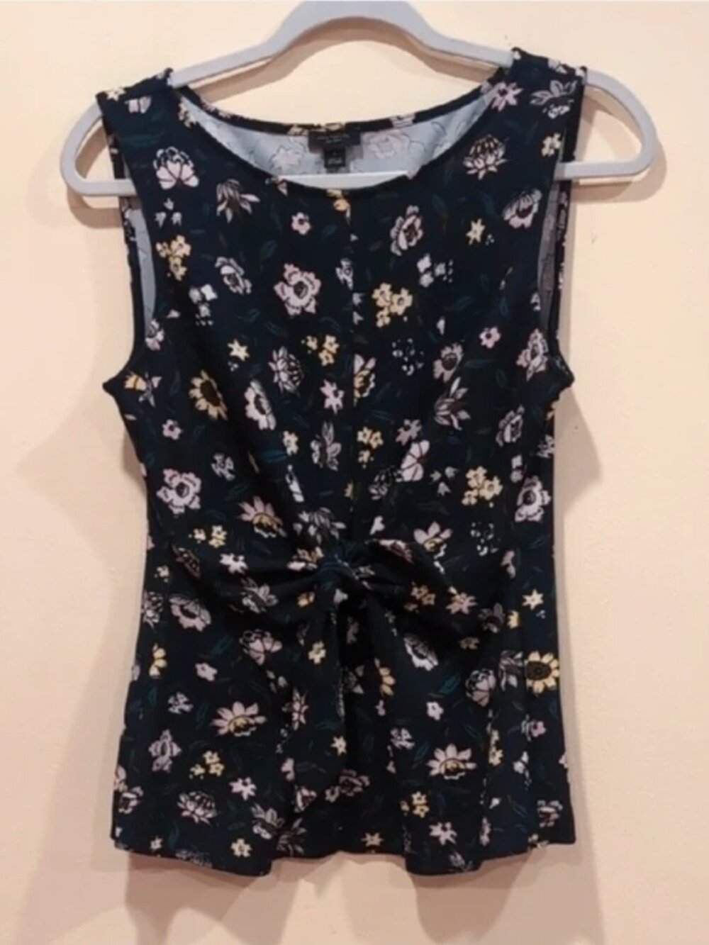 Ann Taylor Factory Floral Sleeveless Blouse Women's Medium